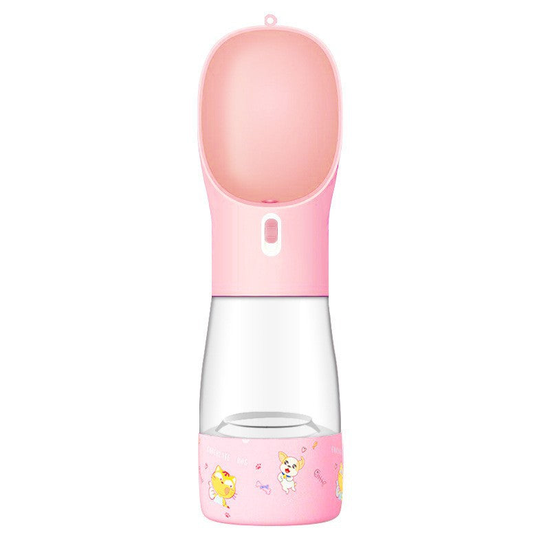 Portable Pet Dog Water Bottle (458ml Travel Water Cup)