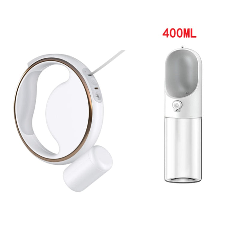 Automatic LED Retractable Dog Leash with Built-In Poop Bag Holder (USB Rechargeable)