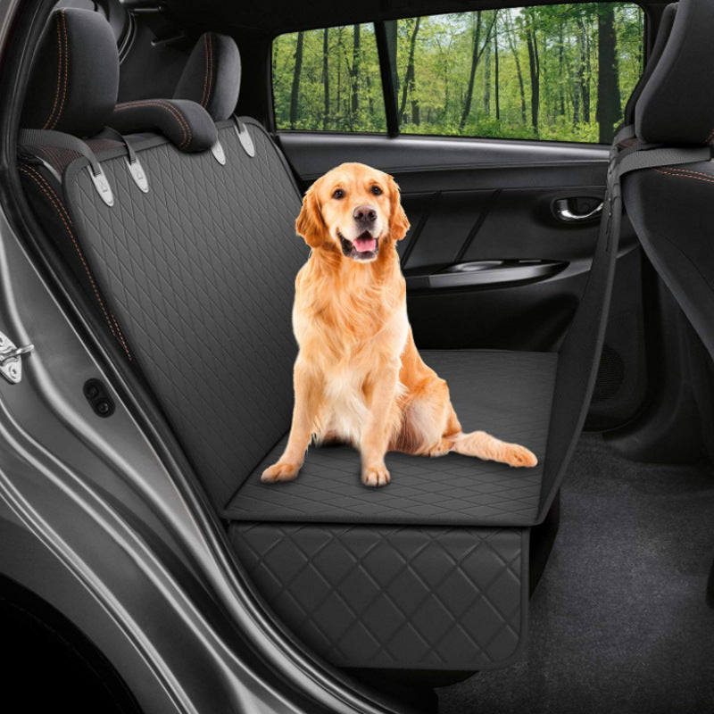 Waterproof Dog Car Seat Cover – Non-Slip Rear Seat Protector with Mesh Window