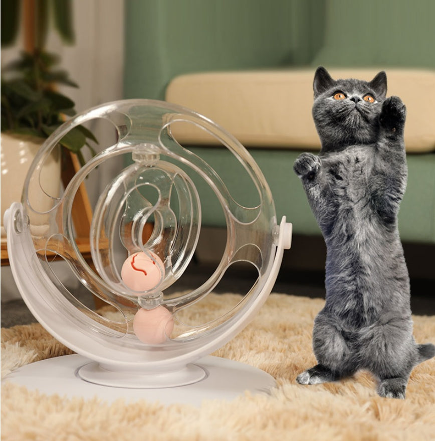Interactive Cat Turntable Toy (Manual Play Spinner)