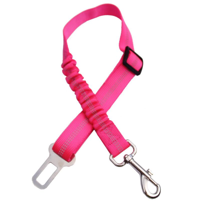 Adjustable Dog Car Seat Belt Harness (Elastic Reflective Safety Leash)