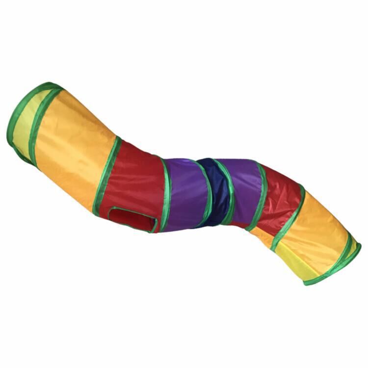 Foldable S-Shaped Cat Tunnel for Indoor Play