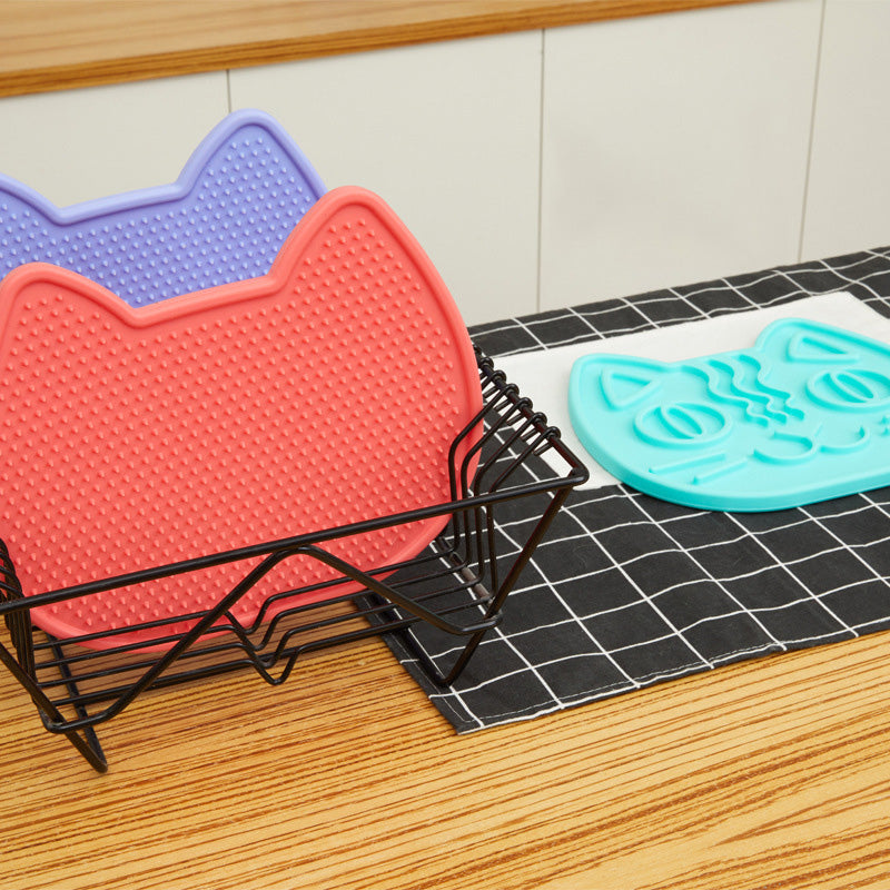 Dog Double-Sided Licking Mat Slow Feeder with Suction