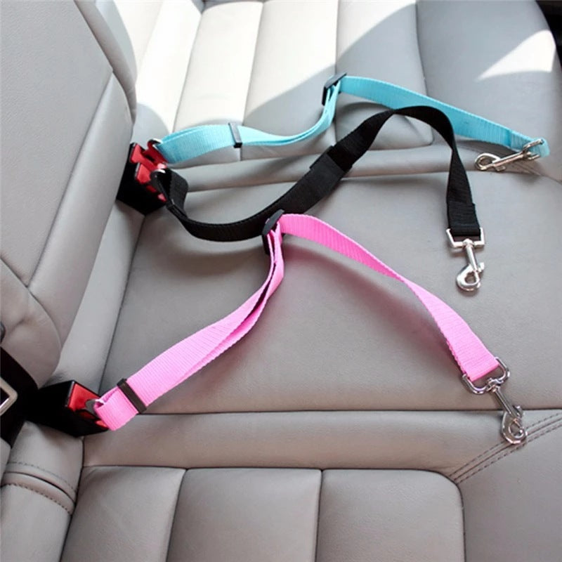 Adjustable Pet Car Seat Belt – Safety Restraint for Dogs & Cats