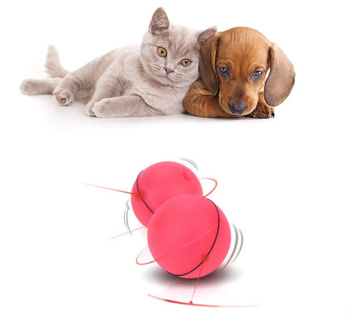 Rechargeable Interactive LED Cat Toy Ball (Self-Moving)