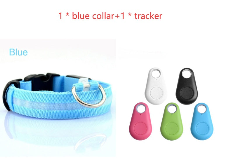 LED Safety Dog Collar – Adjustable Light-Up Collar for Night Walking