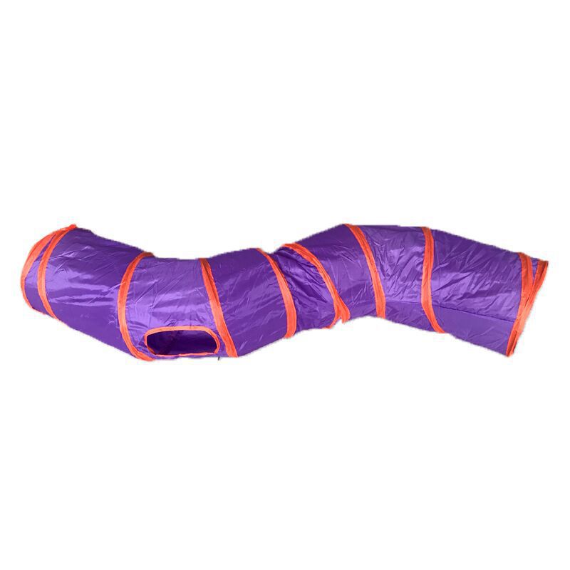 Foldable S-Shaped Cat Tunnel for Indoor Play