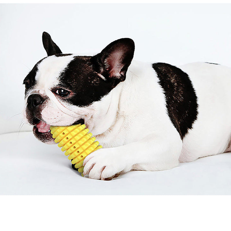 Corn-Shaped Dog Molar Stick (Chew-Resistant Dental Toy with Suction Base)