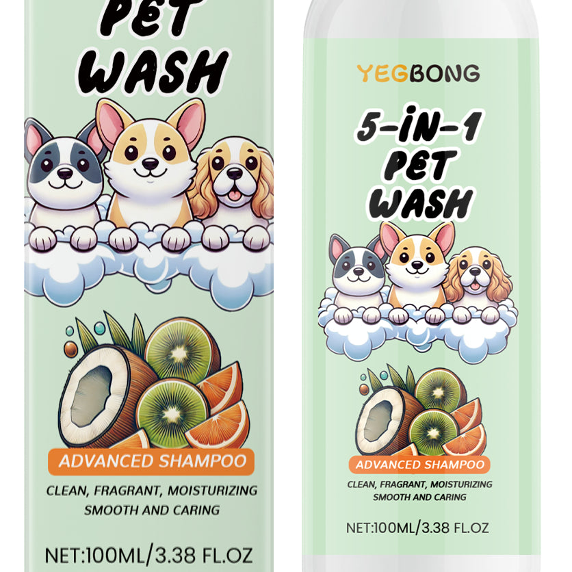 Natural Pet Shampoo (Gentle Plant-Based Formula for Dogs & Cats)