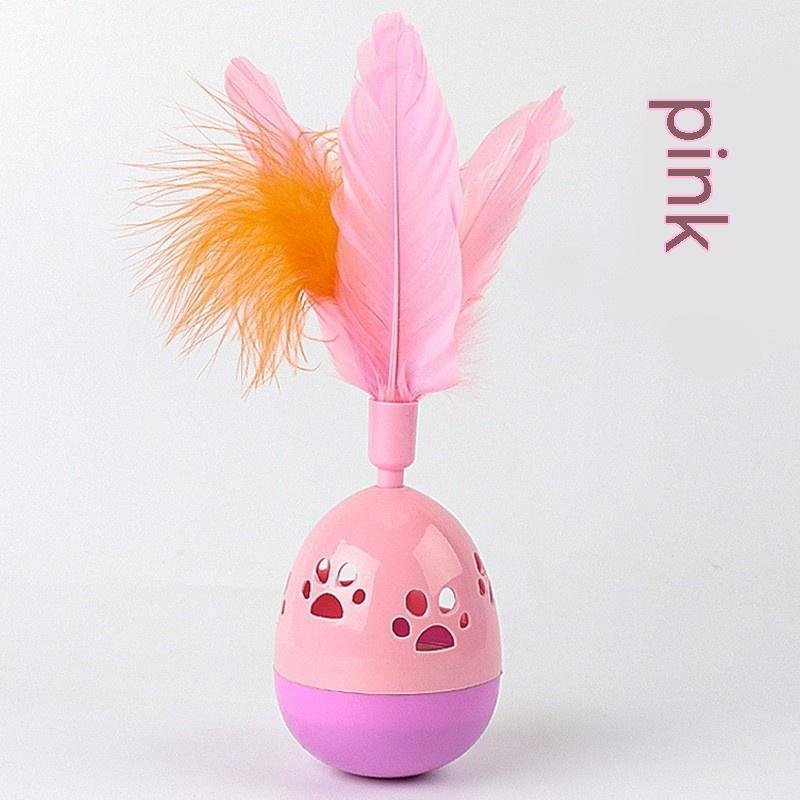 Feather Tumbler Bell Interactive Cat Toy