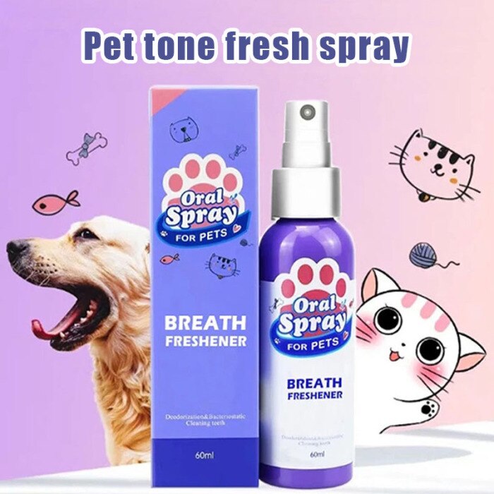 Pet Oral Care Spray – Fresh Breath & Teeth Cleaning Spray for Dogs & Cats