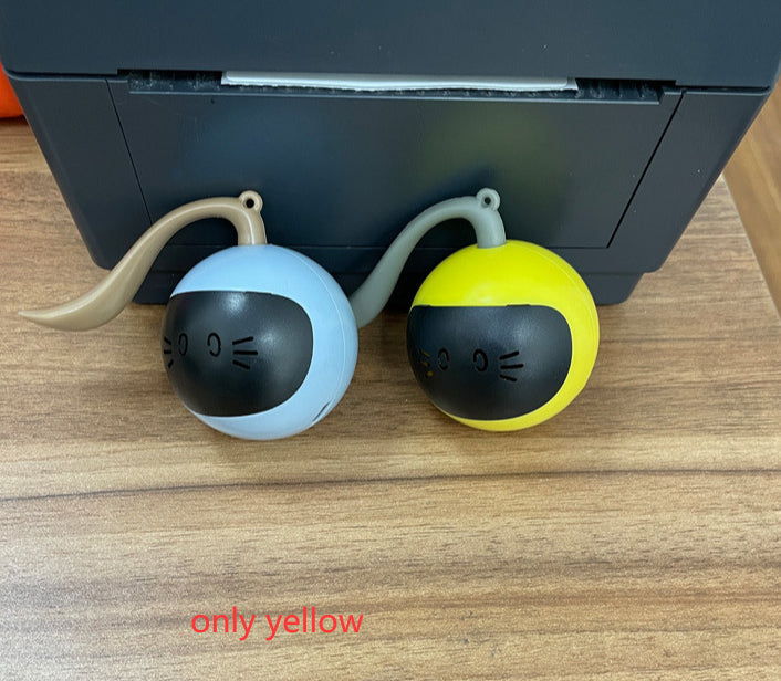 Interactive Automatic Rolling Ball Cat Toy with Hunting Mat