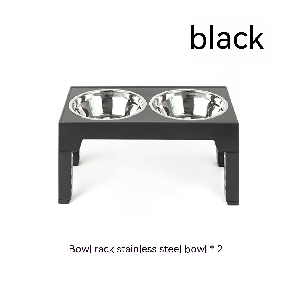 Elevated Slow Feeder Dog Bowl with Stainless Steel Stand (Neck Support & Healthy Feeding)