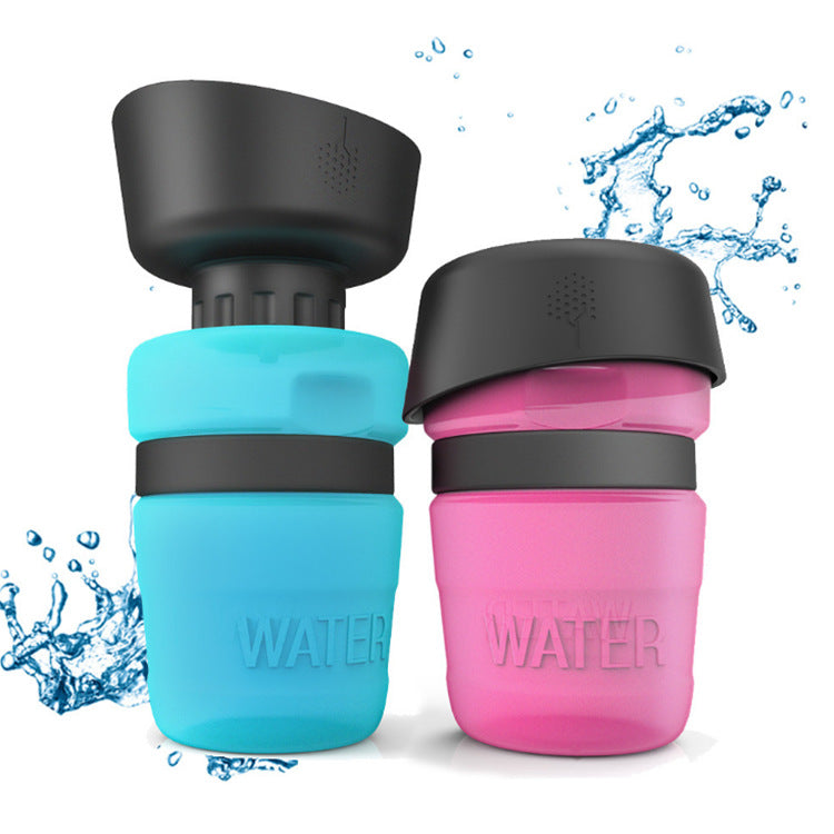 Dog Travel Portable Water Bottle (Leak-Proof Food-Grade Pet Cup)