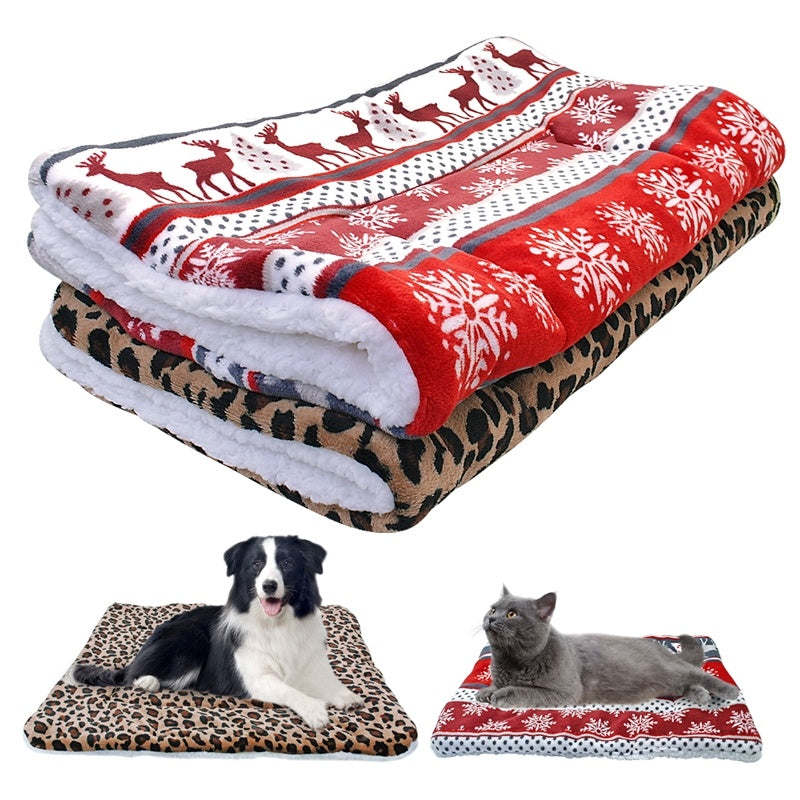 Soft Flannel Dog Blanket Mat (Warm & Cozy Pet Sleeping Mat)