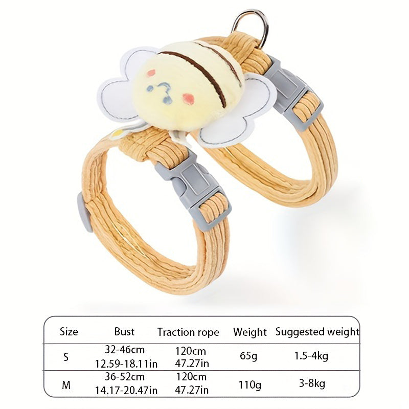 Adjustable Escape-Proof Cat Harness & Leash Set – Comfortable Walking Vest for Cats & Kittens