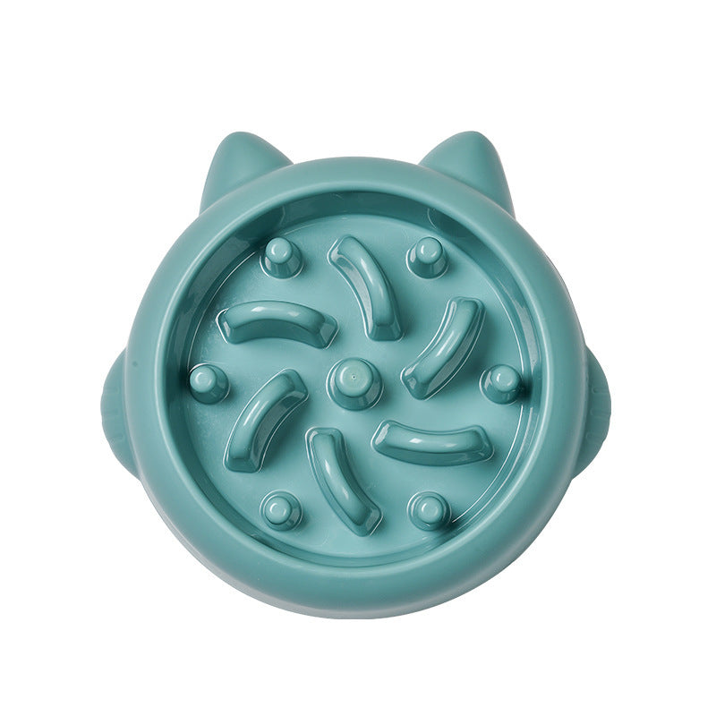 Pet Slow Feeder Bowl for Dogs & Cats (Puzzle Design for Slower Eating)