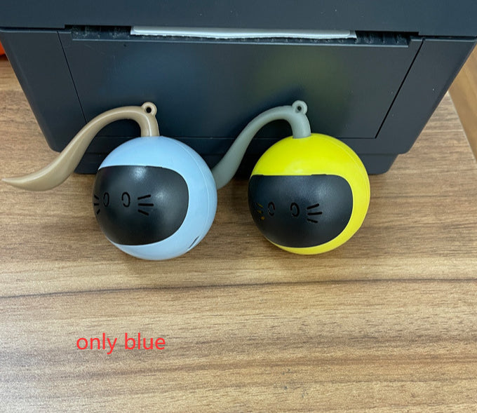 Interactive Automatic Rolling Ball Cat Toy with Hunting Mat