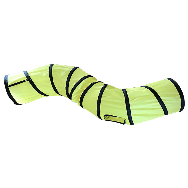 Foldable S-Shaped Cat Tunnel for Indoor Play