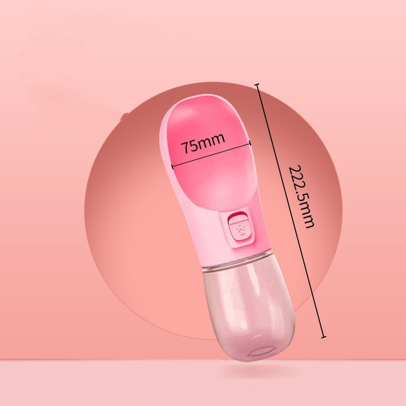 Portable Pet Dog Water Bottle (458ml Travel Water Cup)