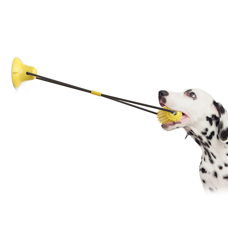 Corn-Shaped Dog Molar Stick (Chew-Resistant Dental Toy with Suction Base)