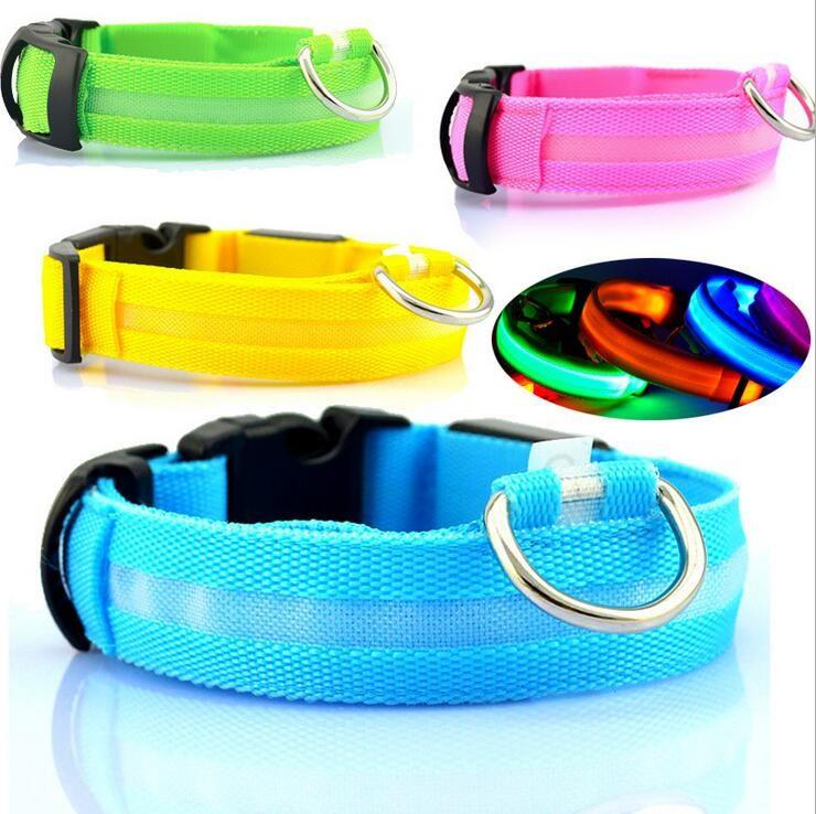 Safety LED Dog Collar – Adjustable Light-Up Collar for Night Visibility