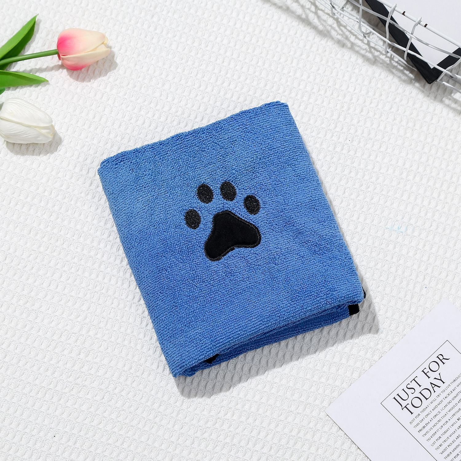 Quick-Dry Pet Bath Towel – Soft Absorbent Coral Fleece for Dogs & Cats