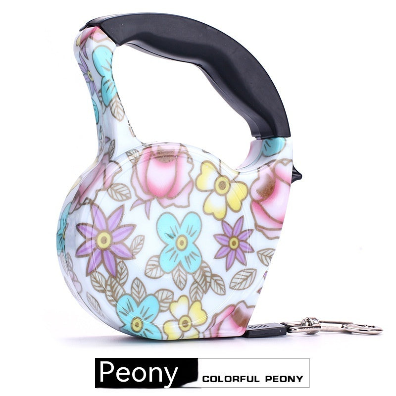 Pet Automatic Retractable Dog Leash (5M) – Patterned Design