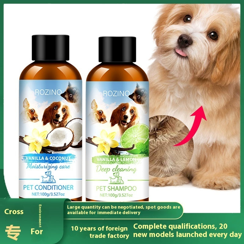 Pet Shampoo & Conditioner Set – Gentle Wash & Care Kit for Dogs & Cats