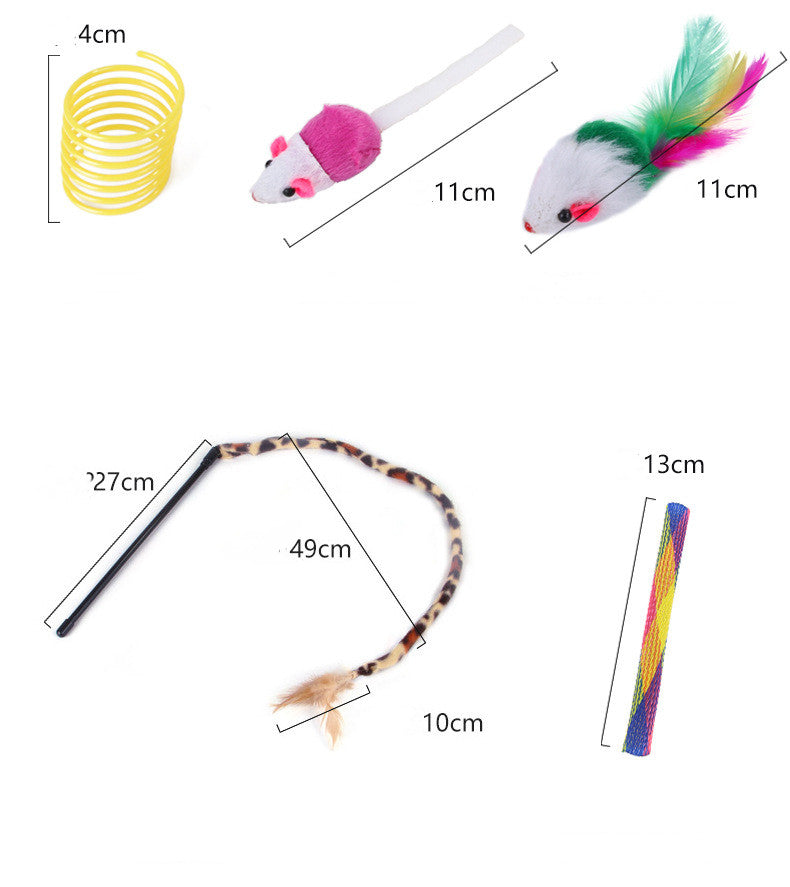 22-Piece Cat Tunnel & Interactive Toy Set