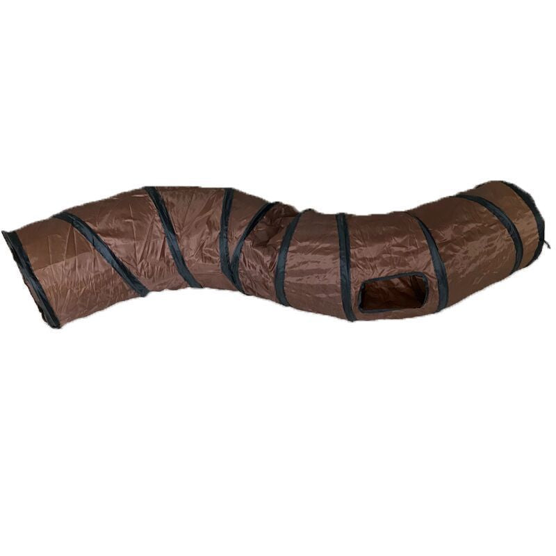 Foldable S-Shaped Cat Tunnel for Indoor Play