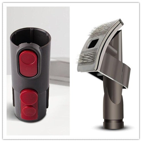 Vacuum-Compatible Pet Grooming Brush (Dog & Cat Deshedding Tool Attachment)