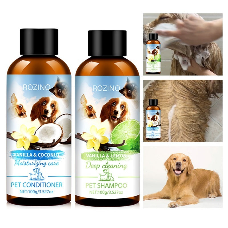 Pet Shampoo & Conditioner Set – Gentle Wash & Care Kit for Dogs & Cats