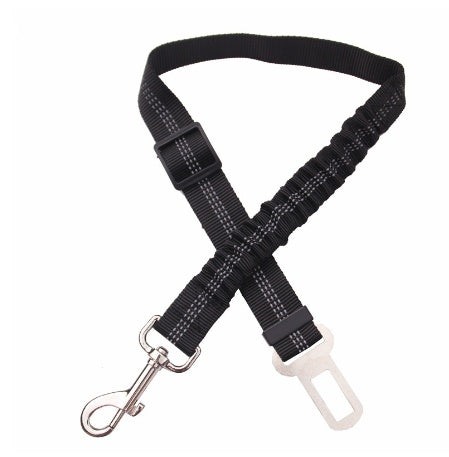 Adjustable Dog Car Seat Belt Harness (Elastic Reflective Safety Leash)