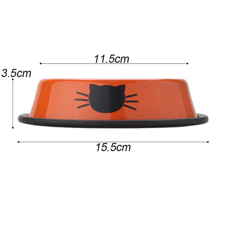 Stainless steel pet bowl