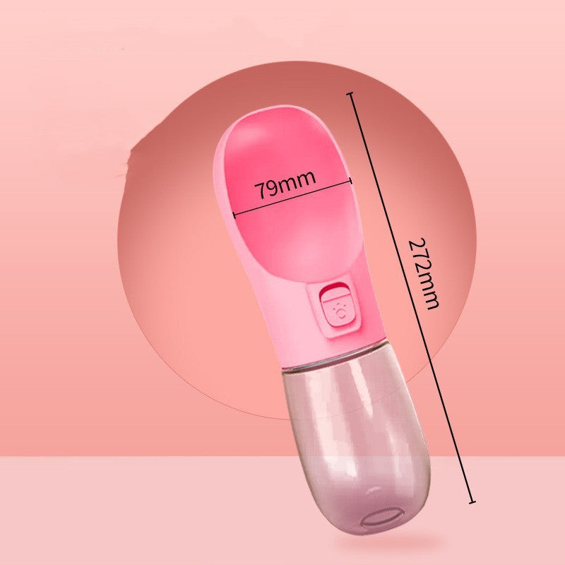 Portable Pet Dog Water Bottle (458ml Travel Water Cup)