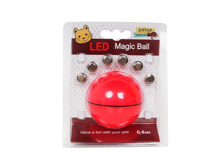 Rechargeable Interactive LED Cat Toy Ball (Self-Moving)