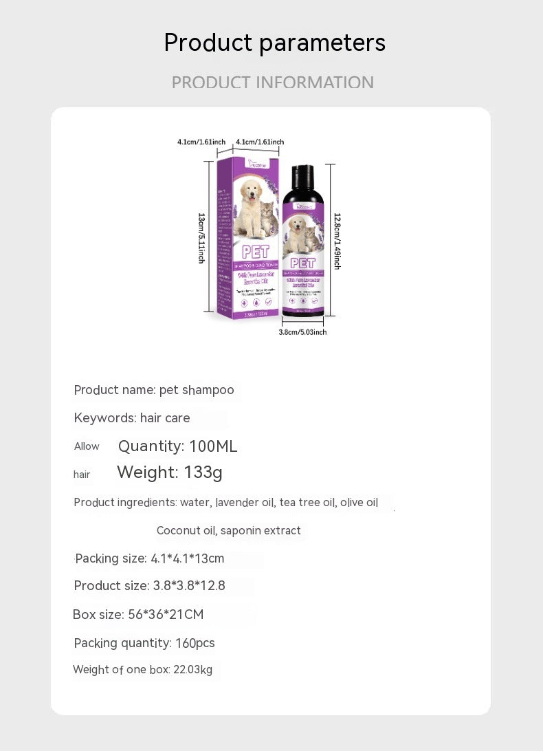 Gentle Pet Shampoo for Dogs (Soft Coat & Clean Finish)