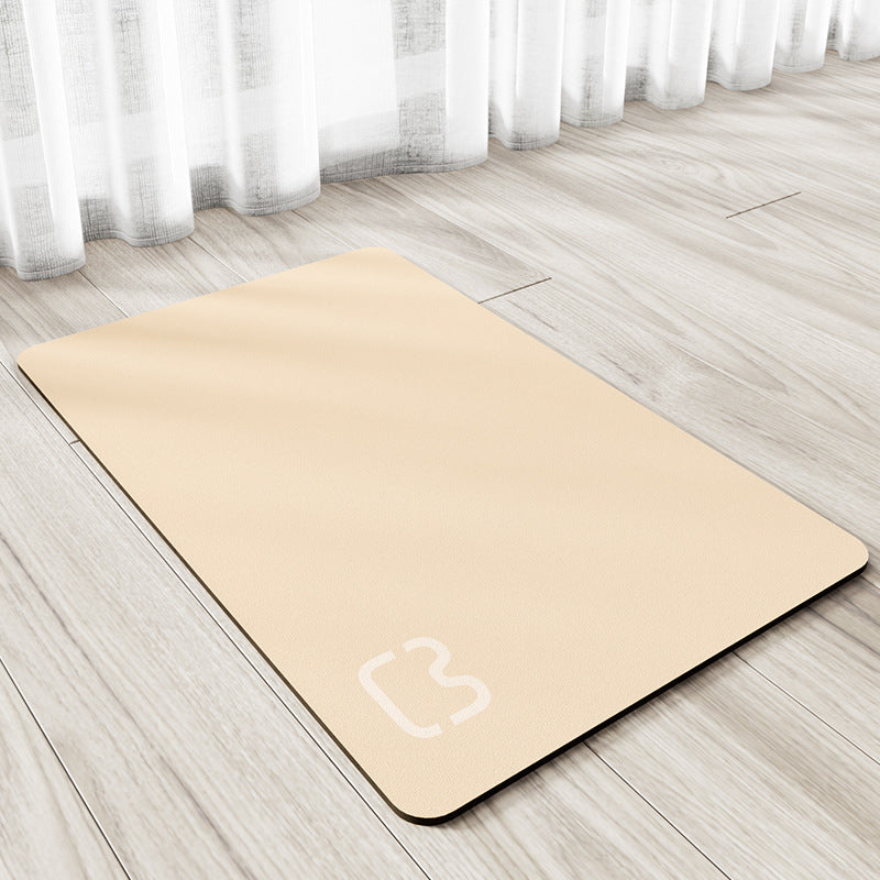 Minimalist Water-Absorbing Pet Feeding Mat (Washable, Non-Slip, Modern Design)