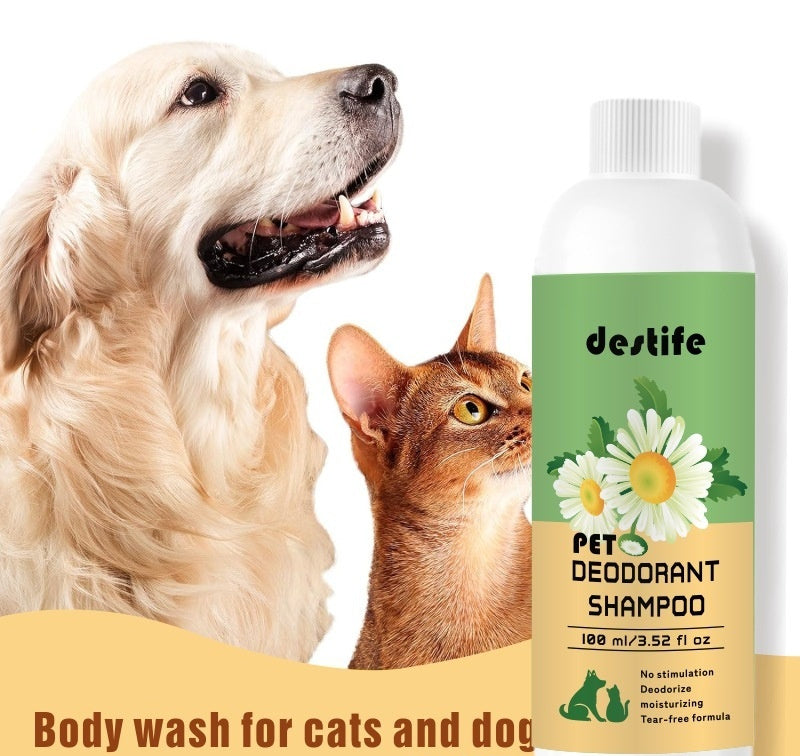 Pet Deodorizing Shampoo Gel – Gentle Cleansing & Fresh Scent for Dogs & Cats (100ml)