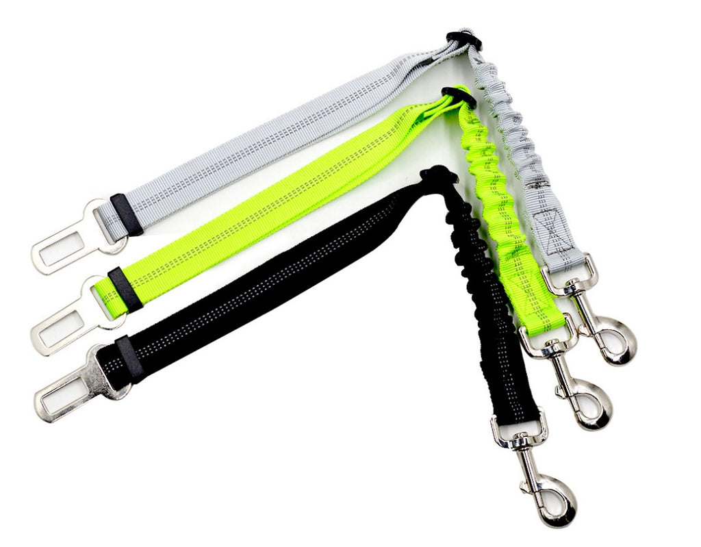 Adjustable Dog Car Seat Belt Harness (Elastic Reflective Safety Leash)