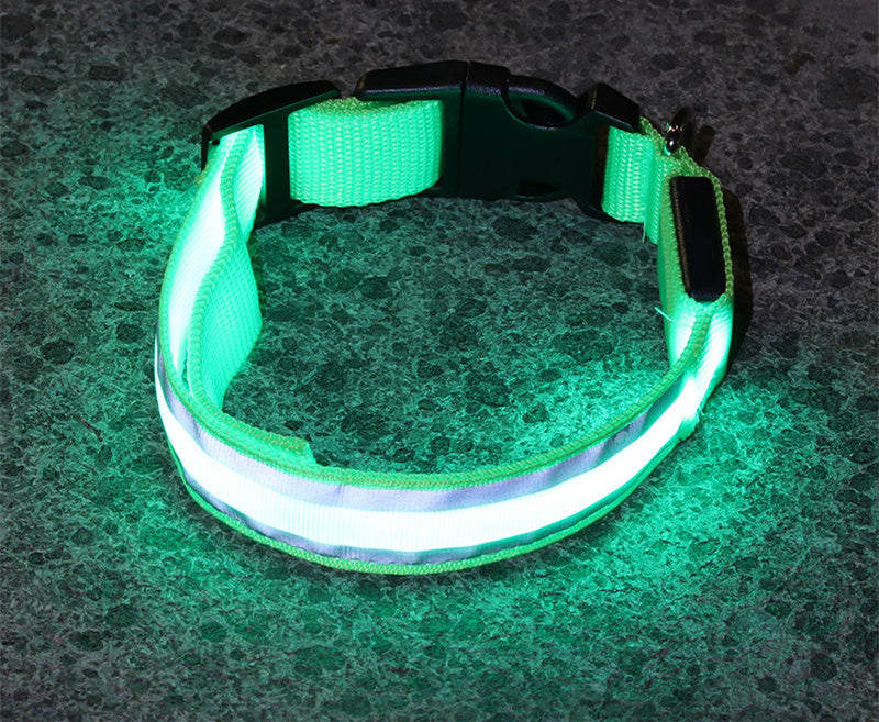 LED Light-Up Dog Collar – Anti-Lost, Adjustable & Night Safety Collar