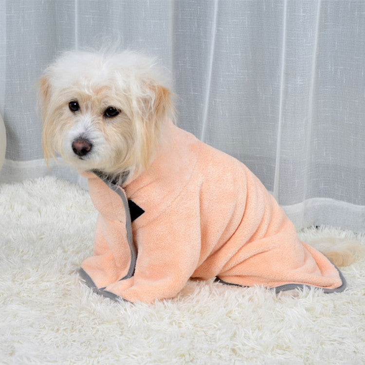Quick-Dry Pet Bathrobe Towel (Absorbent Dog & Cat Drying Robe)