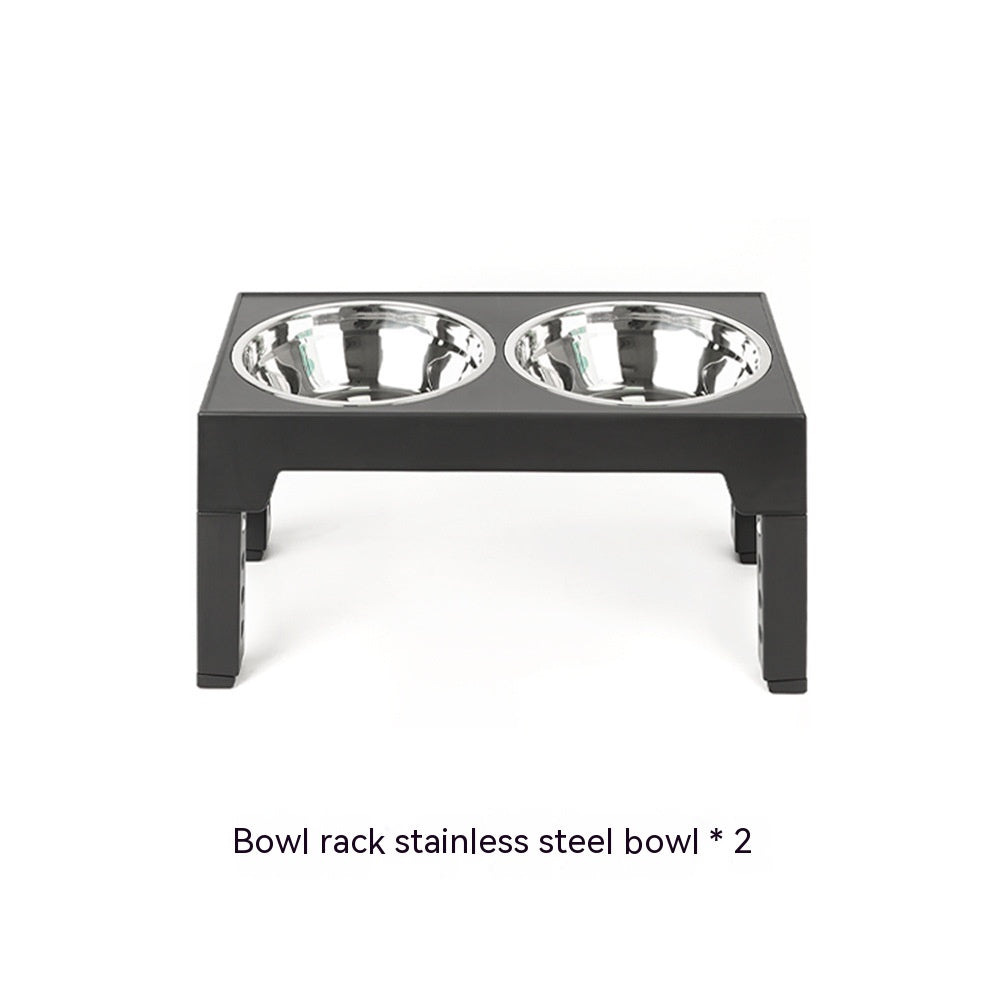 Elevated Slow Feeder Dog Bowl with Stainless Steel Stand (Neck Support & Healthy Feeding)