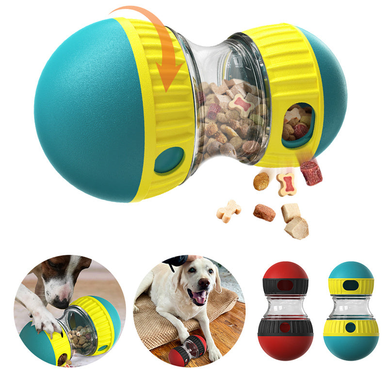 Food Dispensing Dog Toy Tumbler – Interactive Treat Puzzle for Dogs