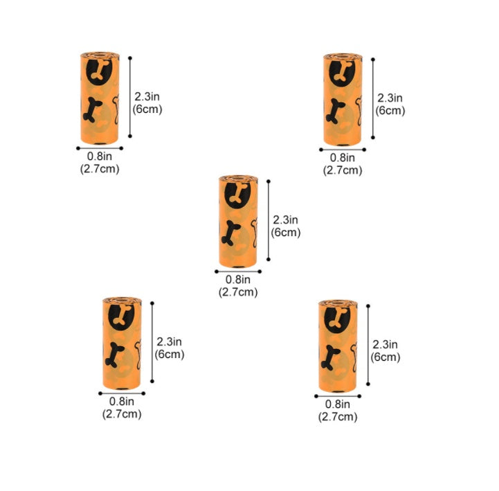 Dog Poop Bags on Roll (Leak-Resistant Pet Waste Bags with Optional Dispenser)