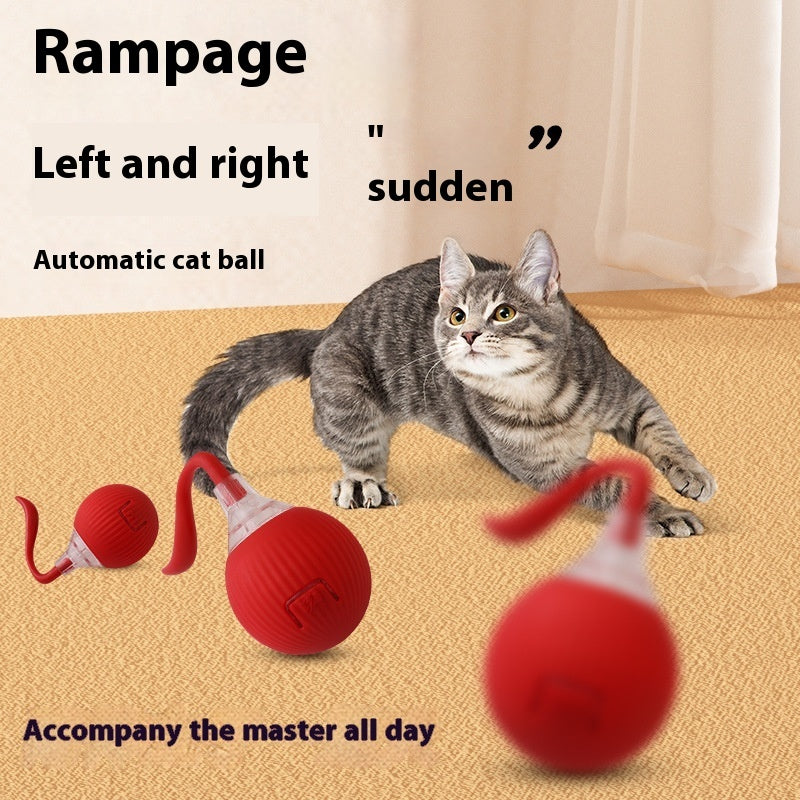 Interactive Smart Cat Toy Rolling Ball (Self-Moving & Rechargeable)