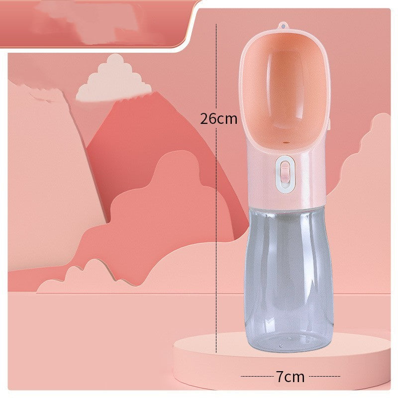 Portable Pet Dog Water Bottle (458ml Travel Water Cup)