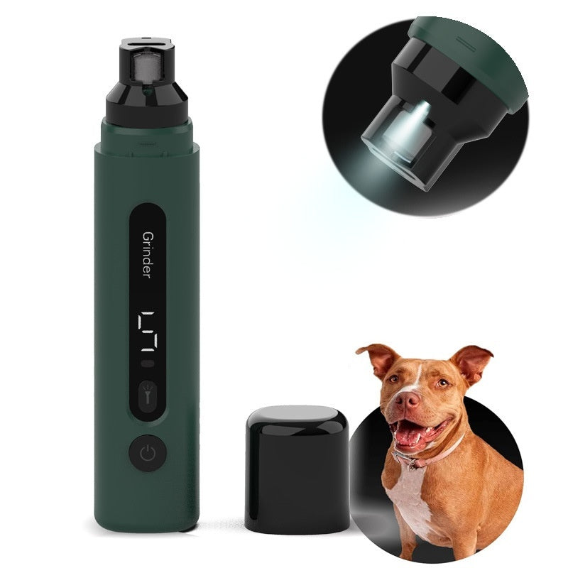 Rechargeable Low-Noise Pet Nail Grinder with LED Light