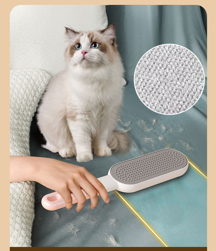 Double-Sided Pet Hair & Lint Removal Brush (Reusable Fabric Cleaner)